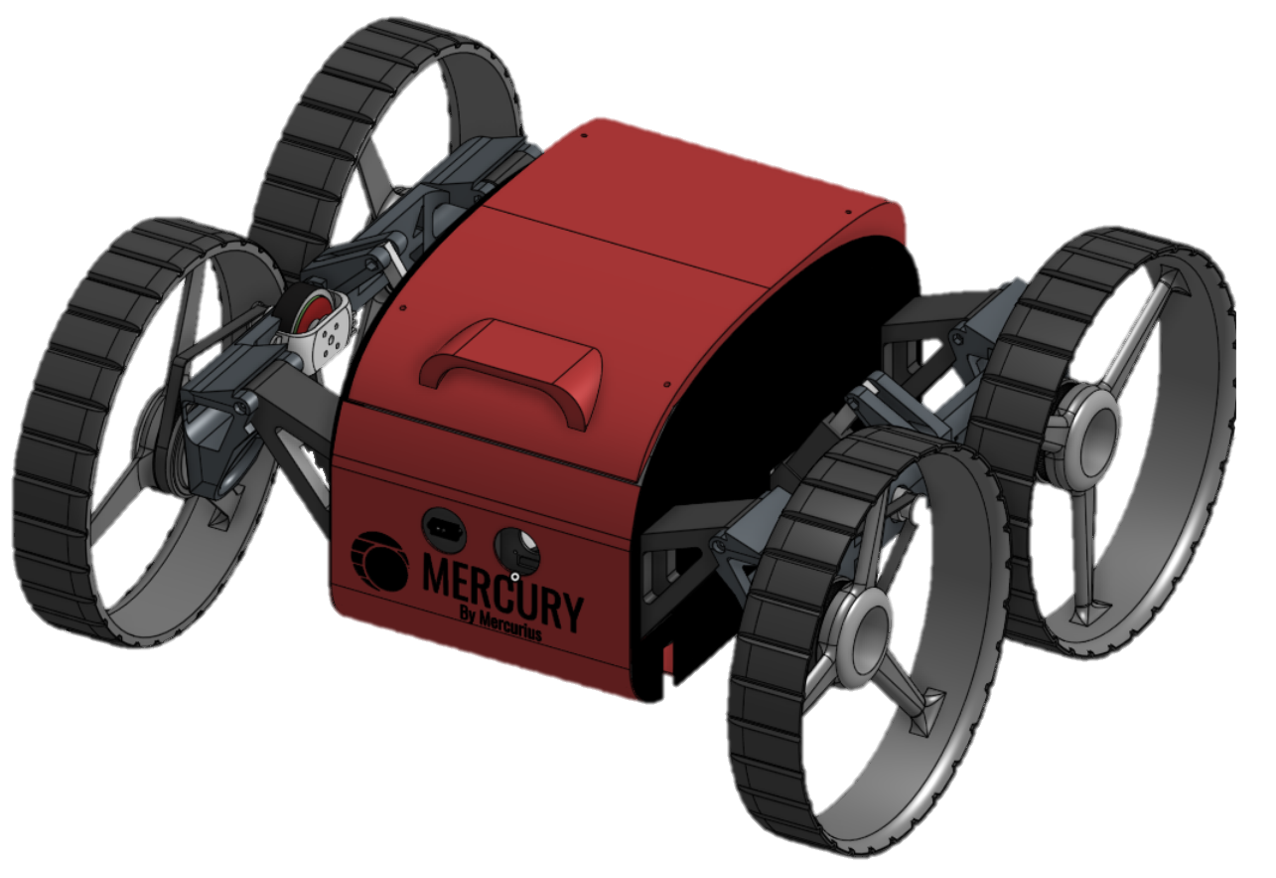 Mercury robot CAD render